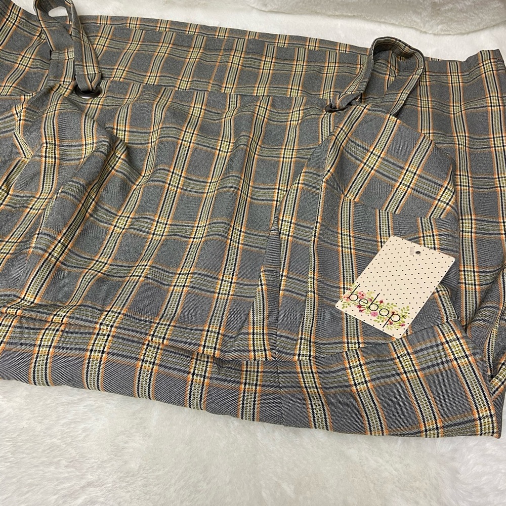 NWT! Macys Size 1X Be you be free Bebop size plaid jumper dress - Picture 3 of 7
